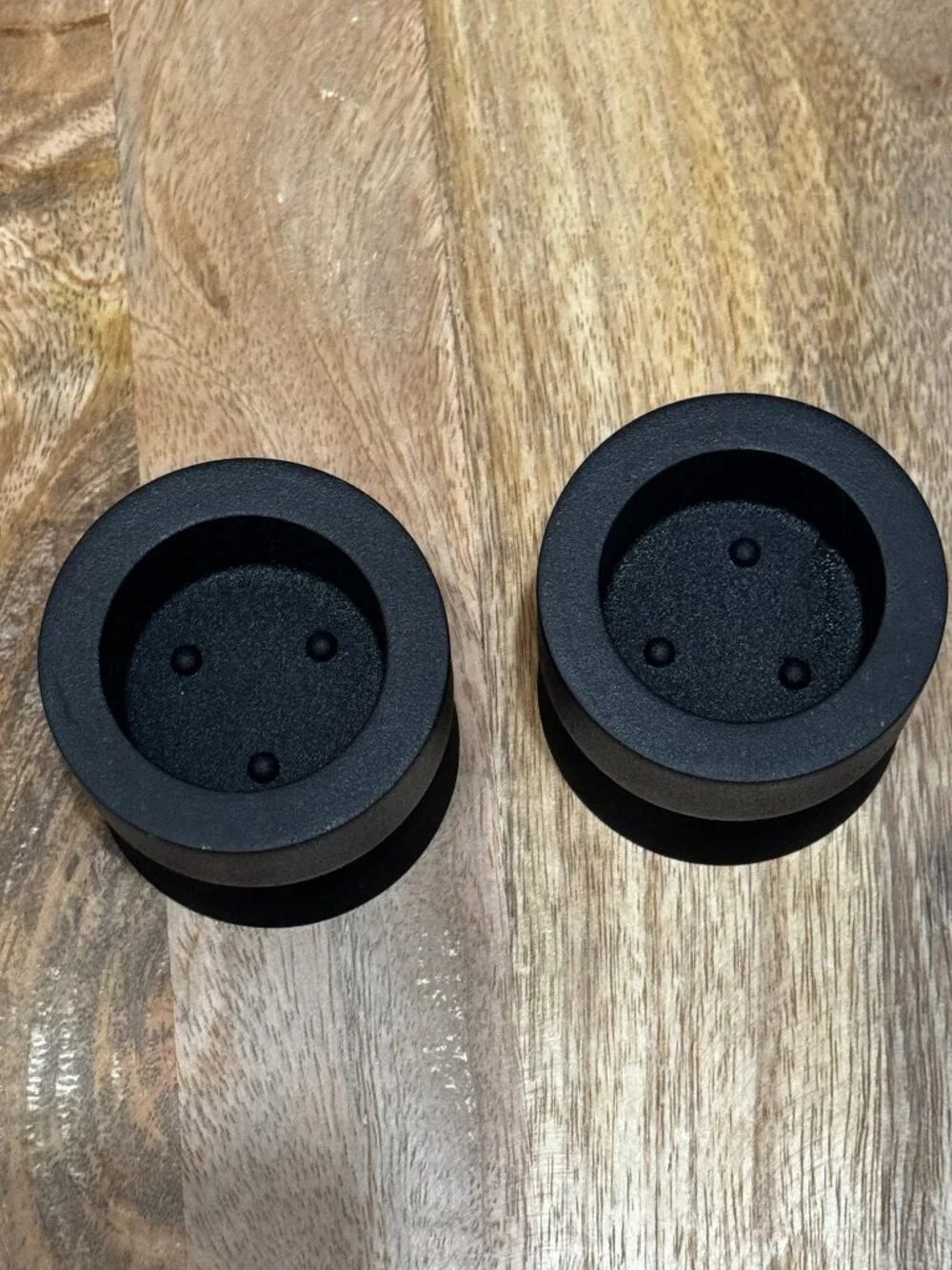IKEA STOCKHOLM Reversible Candle Holder, Set of 2, Black, 905.905.03